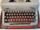 Vintage 1950s Royal Quiet De Luxe Typewriter Working W case Usa Tested Working