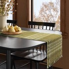 90 x20  Woven Table Runner Olive - Threshold