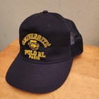 Polo Ralph Lauren Universite  Rl Paris Trucker Blue And Yellow Snap Back Cap New