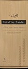  Spiral Taper Candles 12 Inch Pink Set Of 4 Unscented  Dripless  Smokeless 