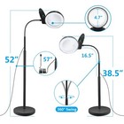 10x 20x Magnifying Glass With Light And Stand  36 Led Dimmable Floor Magnifyi   