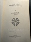 Indian Wars In North Carolina 1663-1763 E Lawrence Lee 1968 Pb History