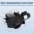 2 0 2 5 Hp Self Priming Swimming Pool Pump 115 230v In above Ground Dual Power
