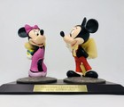 Vintage Disney Mickey Minnie Mouse Figurine Disneyland 40th Anniversary Signed