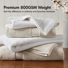 800gsm Bathroom Towel Set Of 8 100  Cotton Bath Towel Set For Bathroom Luxurious