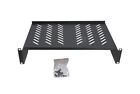 2u 19   cantilever Vented Rack Mount  12 24  Deep  Network it dj Server Shelf