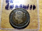 Very Nice 1859 Canada Large Cent Narrow 9 Repunched Reengraved Date R2