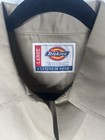 Dickies Mens Shop Shirt Button Down Cream Mechanic 1574 Short Sleeve Work Shirt