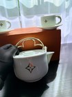 Louis Vuitton Porcelain Tea coffee Set For 2  5 Items  Price Reduced-damaged Box