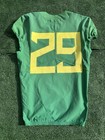 Oregon Ducks Practice Player Worn Team Issued Jersey  29 Logo Patch Green Nike
