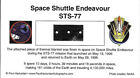 Own A Genuine Piece Of Flown Space Shuttle Endeavour Sts-77 Only  19 95