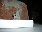 Marx 1953 Camp Indian Chief Sitting 60mm Playset Peace Pipe Mx281 Rubber Grey