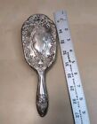 Vintage Ornate Hair Brush  Silver Plated  Beautiful Piece 