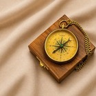 Engraved Brass Compass Personalized Vintage Pocket Compass Working Keepsake Gift