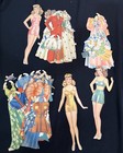Large Lot Of Paper Dolls Women And Outfits Suits Dresses For Mcm Vintage Amazing