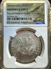 1855so Chile Peso Ss Central America Pascual Esquerra Hoard Ngc Shipwreck Effect