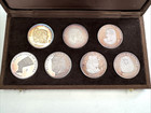1970 Republic Of Guinee Ancient Egypt 500 Francs  999 Silver 7 Coin Set