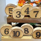 1-10 Wooden Table Numbers For Wedding Reception Party And Table Decorations D8t4