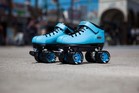 Riedell Dart Roller Skate - Quad Roller Speed Skates   Light Blue   Size 7