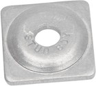 Stud Boy Square Backer Plates Aluminum Silver 5 16in Thread 96 Pack Snow