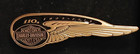 Harley Davidson 110th Anniversary Winged Tank Badge Pin 10 Inch By 1 Inch