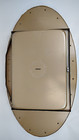 1960s Recessed Oval Framed Bathroom Medicine Cabinet Mirror Ornate White General