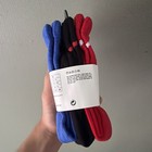 Nike Boy s Cushion Crew Blue Black Red 6 Pair Socks 5-7  kids 10c-3y 