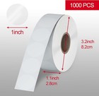 1  Clear Circle Stickers 1000 Pcs Transparent Self Adhesive Seals Envelope New