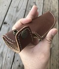 Edc 4 5   fixed Blade Leather Sheath   Scout Knife Holster   Vertical Knife