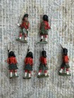 Britains Plastic Highland Infantry Toy Soldiers Set Lot Of 6 Pre-1970