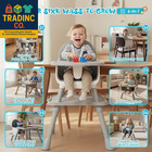 6 In 1 Baby High Chair  Convertible Highchair For Babies And Toddlers  grey 
