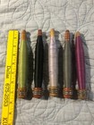 Vintage Lot Of 5 Wooden Loom Shuttles W  Thread No Boat 7 25 