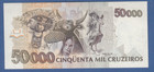 Central Bank Of Brazil 50000 Cruzeiros Banknote
