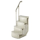 Main Access Smart Step 24  Wide Swimming Pool Entrance W  Hand Rail  Taupe used 