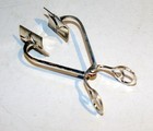 Rare Antique  alpacca   Silverplated Sugar Tongs