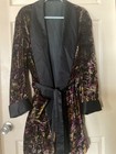Vintage Velvet Smoking Jacket Belted Robe