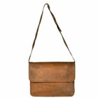 Men s Vintage Real Leather Satchel School Military Shoulder Bag Messenger Bag