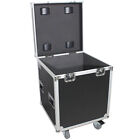 Prox Xs-utl4 Utility Flight Case W  Black Laminate 4  Casters W  Caster Dishes
