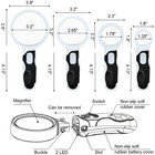 Large Handheld Lighted Magnifier set 4 Detachable Glass Lens 2 5x 5x 10x 16x