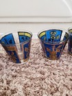 Vtg  Georges Briard Barware Set Of 6 Lowball Glasses Musical Instruments Mcm