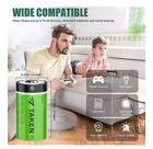 Taken Cr123a Rechargeable Batteries 4 Pack  3 7v Lithium Battery And Led Charger