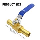 Mdeoosky 5 8 Inch Brass Hose Barb Ball Valve Kit  Heater Shut Off 