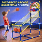 Kids Arcade Basketball Game Set With Automatic Ball Return  Indoor Mini Baske   