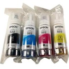 Genuine Epson 522 Ink Bottles  For Et-2720 Et-2800 Et-2803 Et-4700 Et-4800 New  