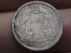1874 S Seated Liberty Silver Dime- San Francisco  Vf Details