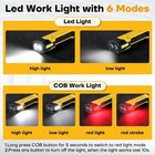 Rechargeable Work Light  3000mah Led Work Light With Magnetic Base   Yellow