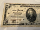 1929  20 Twenty Dollar Brown Seal Federal Reserve Bank Of Philadelphia Note