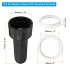 6 In 1 Socket Ring Removal Tool With Metal Lamp Shade Socket E26 e27 Rings