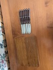 Cutco 6-piece Serrated Steak Knife Set W orig Wood Felt Lined Box   1059 