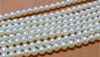 Genuine 4-10mm White South Sea Pearl Round Loose Beads 15  Strands Aaa
